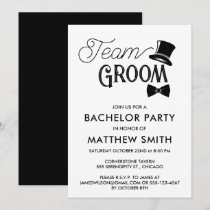 Bachelor Party Bruiloft Team bruidegom Kaart