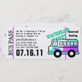 Bachelor Party-bus Programmakaart (Voorkant / Achterkant)