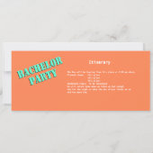 Bachelor Party Buspas Oranje Kaart (Achterkant)