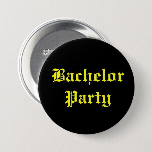 Bachelor Party Button (Voorkant /achterkant)