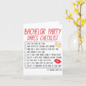 Bachelor Party Checklist Grappige Bruiloftsbruideg Kaart (Gele Bloem)