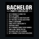Bachelor Party Checklist Grooms Stag Night Fun Dar Poster<br><div class="desc">Bachelor Party Checklist Grooms Stag Night Fun Dares Game</div>