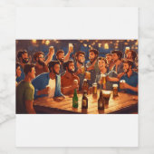 Bachelor Party Collectie Wijn Etiket (Enkel label)