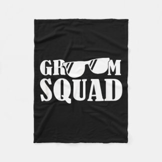 Bachelor Party Crew Groomer Wedding Groom Funny Fleece Deken