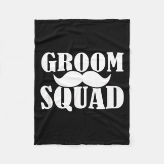 Bachelor Party Crew Groomer Wedding Groom Funny Fleece Deken