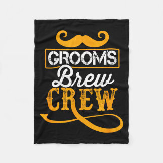 Bachelor Party Crew Groomer Wedding Groom Funny Fleece Deken