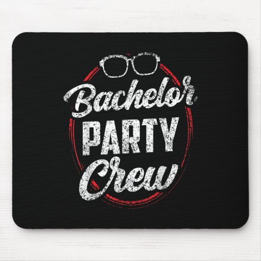 Bachelor Party Crew Team Bruid Bruidegom _3 Muismat (Voorkant)