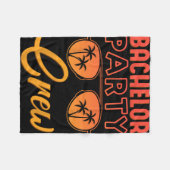 Bachelor Party Crew Trouwfeest Beste Vrienden Bea Fleece Deken (Voorkant (Horizontaal))