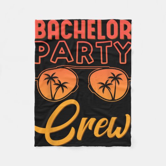 Bachelor Party Crew Trouwfeest Beste Vrienden Bea Fleece Deken (Voorkant)