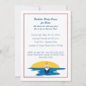 Bachelor Party Cruise Invitation - Sunset Design Kaart (Achterkant)