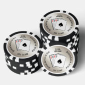 Bachelor Party Custom Memento Golden Touch Poker Chips (Opstapeling)