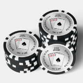 Bachelor Party Custom Memento Poker Chips (Opstapeling)