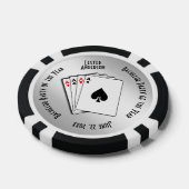Bachelor Party Custom Memento Poker Chips (Enkel)