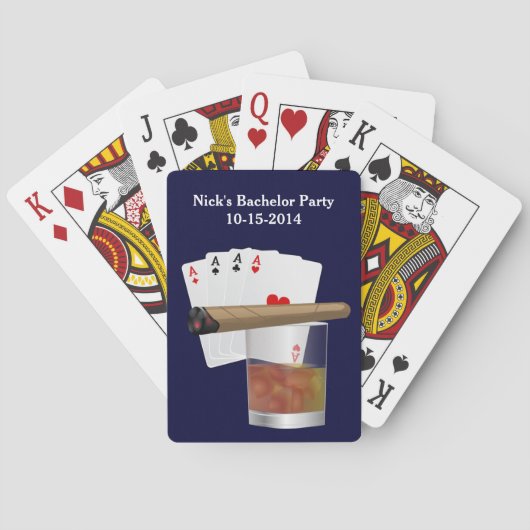 Bachelor Party Custom Speelkaartdeck Speelkaarten (Achterkant)