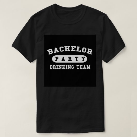 Bachelor Party Drankteam 19 T-shirt (Design voorkant)