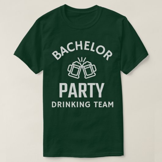 Bachelor Party Drankteam 4 T-shirt (Design voorkant)