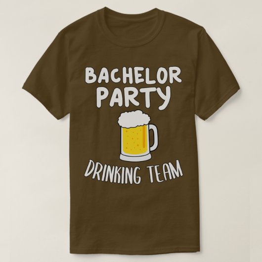 Bachelor Party Drankteam 5 T-shirt (Design voorkant)