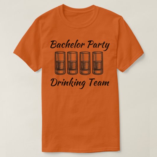 Bachelor Party Drankteam 7 T-shirt (Design voorkant)