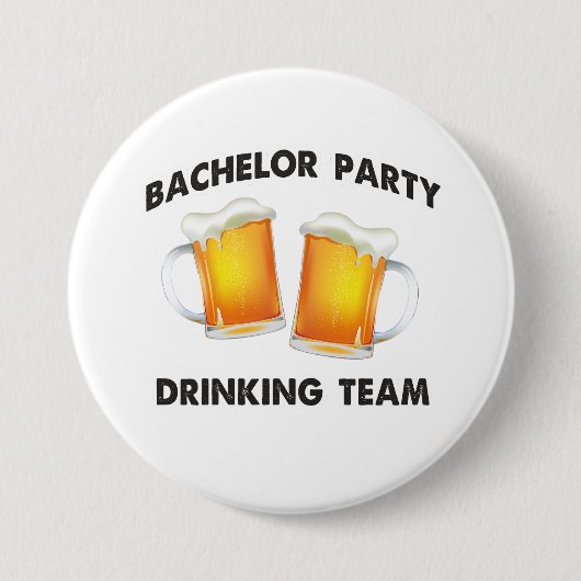 Bachelor Party Drink Team Button (Voorkant)