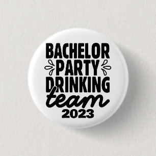 Bachelor Party Drink Team, Datum Ronde Button 3,2 Cm