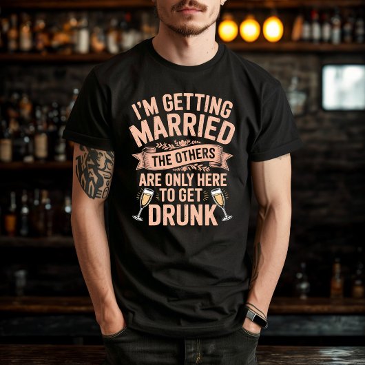 Bachelor Party Drink Team Groom Design T-shirt