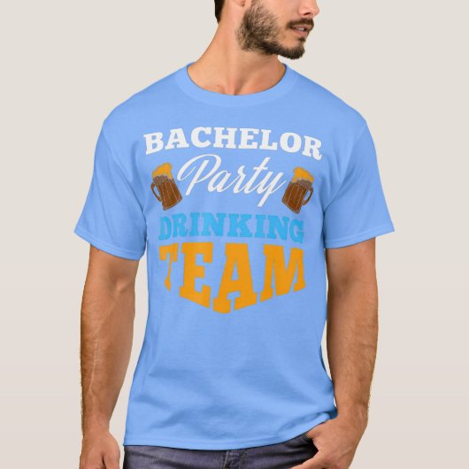 Bachelor Party drinking team Wedding Groom Bride T-shirt (Voorkant)