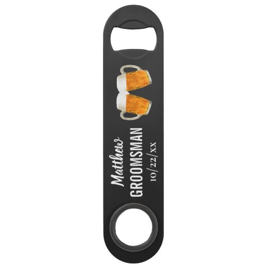 Bachelor Party Favor Beer Cheers Speed Flessenopener (Voorkant)