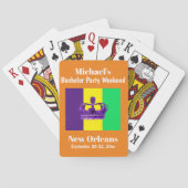 Bachelor Party Favor New Orleans Pokerkaarten (Achterkant)