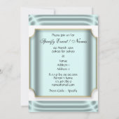 Bachelor party formal tuxedo kaart (Achterkant)