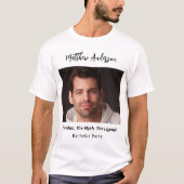 Bachelor party foto man mythe legende naam fun t-shirt (Voorkant)