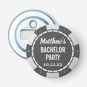 Bachelor Party Gambling Poker Chip Bottle Opener