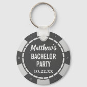 Bachelor Party Gambling Poker Chip Sleutelhanger (Achterkant)