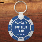 Bachelor Party Gambling Poker Chip Sleutelhanger (Achterkant)