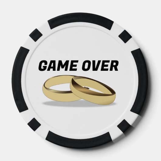 BACHELOR PARTY GAME OVER GRAPPIGE POKER CHIPS (Achterkant)