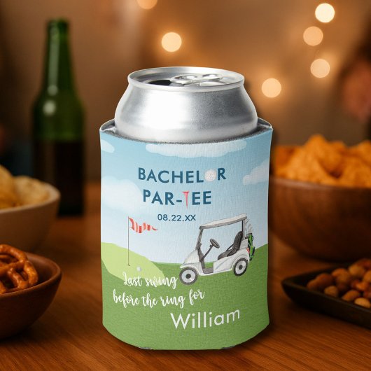 Bachelor Party Golfer Naam Datum Laatste Swing Blikjeskoeler