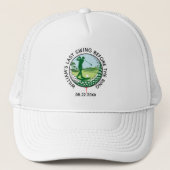 Bachelor Party Golfer Naam Laatste Swing Golf Hand Trucker Pet (Voorkant)