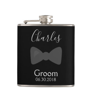 Bachelor party Groom Bow Stropdas Heupfles
