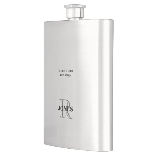 Bachelor Party Groom Flask Monogram Funny Gift Flacon (Links)