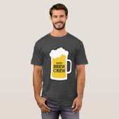 Bachelor Party Grooms Brew Crew T-shirt (Voorkant volledig)