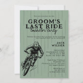 Bachelor Party Groom's Last Ride Outdoors Kaart (Voorkant)