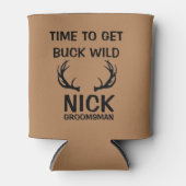 Bachelor Party Groomsman Antlers BUCK WILD COOLER (Voorkant)