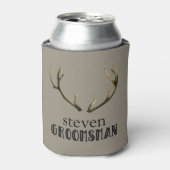 Bachelor Party Groomsman Antlers Coozie Bier Kan (Blikje Voorkant)
