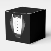 Bachelor Party Groomsman Team Groom zwarte tuxedo Bedankdoosjes (Voorkant Zijde)