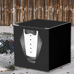 Bachelor Party Groomsman Team Groom zwarte tuxedo Bedankdoosjes<br><div class="desc">Team bruidegom zwart smoking vrijgezellenfeest gunsten</div>