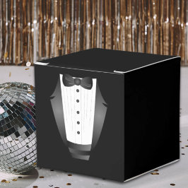 Bachelor Party Groomsman Team Groom zwarte tuxedo Bedankdoosjes