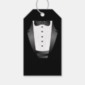 Bachelor Party Groomsman Team Groom zwarte tuxedo Cadeaulabel (Voorkant)