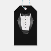 Bachelor Party Groomsman Team Groom zwarte tuxedo Cadeaulabel (Voorkant)