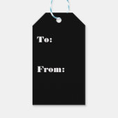 Bachelor Party Groomsman Team Groom zwarte tuxedo Cadeaulabel (Achterkant)