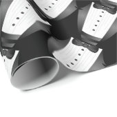 Bachelor Party Groomsman Team Groom zwarte tuxedo Cadeaupapier (Rol Hoek)