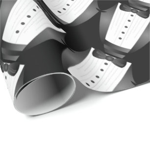 Bachelor Party Groomsman Team Groom zwarte tuxedo Cadeaupapier